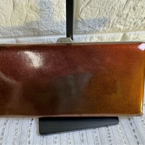 Lodis Long Wine color wallet.